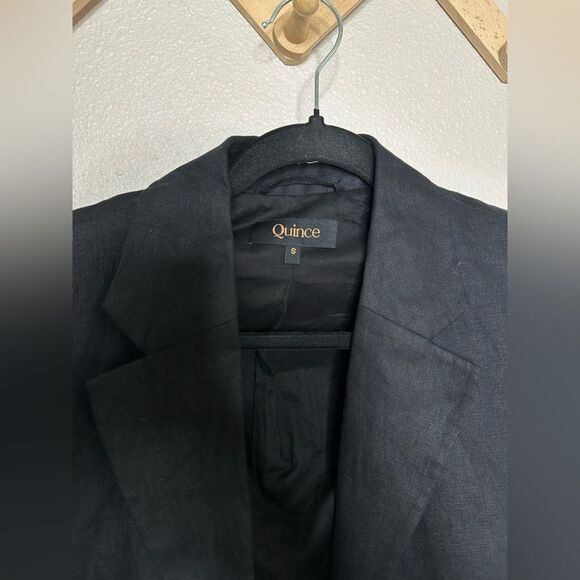 Quince 100% European Linen Structured Blazer Sz S - Picture 4 of 9